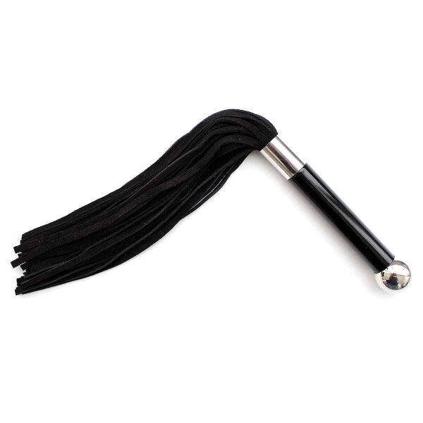 Black Flogger With Acrylic Handle