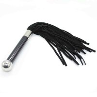 Black Flogger With Acrylic Handle