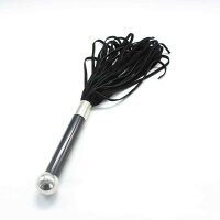 Black Flogger With Acrylic Handle