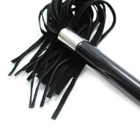 Black Flogger With Acrylic Handle