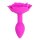 Kiotos - Pink Rose Silicone Anal Plug 3 cm