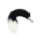 Kiotos - Steel Buttplug S Fox Tail Black 2,5 cm