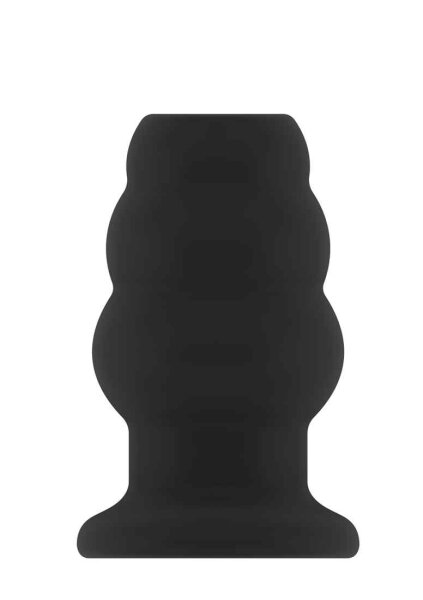 No.50 Medium Hollow Tunnel Butt Plug Black 4,2 - 5,7 cm