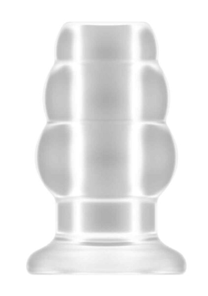 No.51 Large Hollow Tunnel Butt Plug 5 Inch Translucent