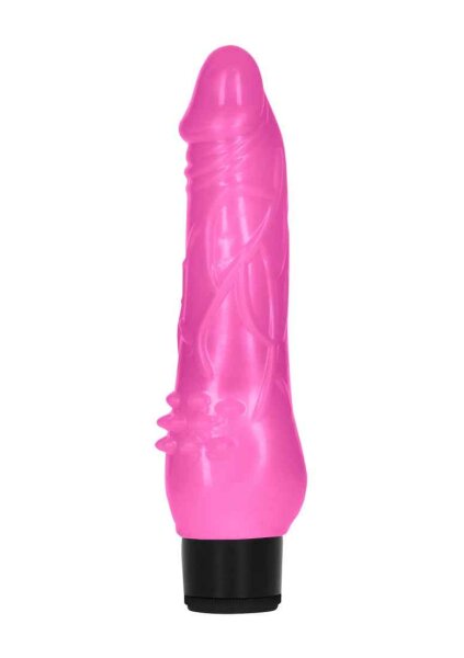 8 Inch Fat Realistic Dildo Vibe Pink