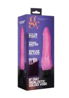 8 Inch Fat Realistic Dildo Vibe Pink