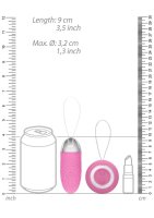 Ethan Rechargeable Remote Control Vibrating Egg Pink