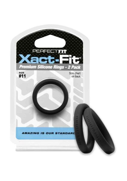 #11 Xact-Fit Cockring 2-Pack Black