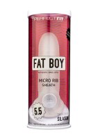 Fat Boy Micro Ribbed Sheath 5,5 Inch clear