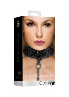Luxury Collar with Leash Black