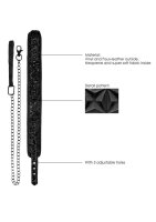 Luxury Collar with Leash Black