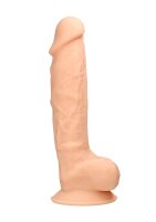 Silicone Dildo With Balls Flesh 23 cm