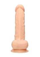 Silicone Dildo With Balls Flesh 23 cm