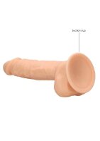 Silicone Dildo With Balls Flesh 23 cm