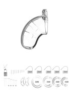 Model 13 - Chastity - 2.5" - Cock Cage - Transparent