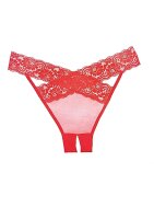Adore Desire Panty ( Crotchless ) - Red - OS