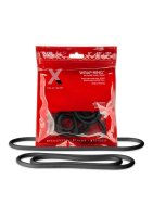 3 - Pack Silicone Slim  Wrap Ring - Black
