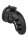 Model 19 - Chastity - 4.5"" - Silicone Cage Ballsplitter - Black