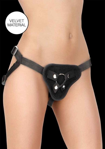 Velvet & Velcro Adjustable Harness with O-Ring