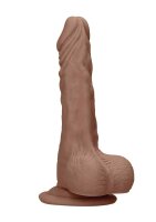 Dong with testicles 7" Tan