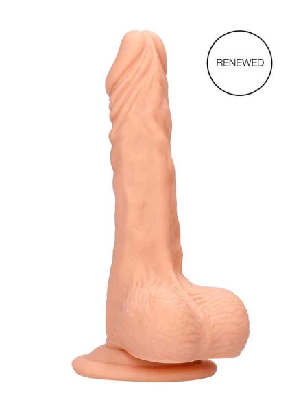Dong with testicles 8" Flesh