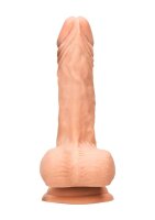 Dong with testicles 8" Flesh