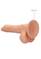 Dong with testicles 8" Flesh