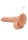 Dong with testicles 8" Flesh