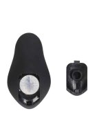 Ouch! E-stim & Vibr Butt plug with Cockring and Remote - Black