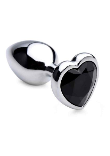 Booty Sparks Black Heart Gem Anal Plug - Small 2,7 cm