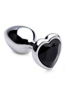 Booty Sparks Black Heart Gem Anal Plug - Small 2,7 cm
