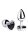Booty Sparks Black Heart Gem Anal Plug - Small 2,7 cm