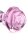 Glass Small Anal Plug - Pink Rose