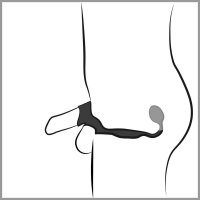 REBEL Cock ring with RC butt plug