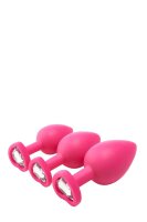 Flirts Anal Training Kit Gem Stone Pink