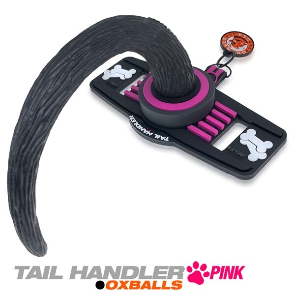 Oxballs TAIL HANDLER Belt-Strap Show Tail - Pink