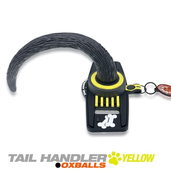 Oxballs TAIL HANDLER Belt-Strap Show Tail - Yellow