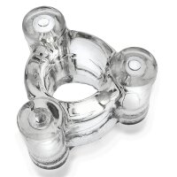 Oxballs BUZZ SQUEEZE Ballsack Intense Triple 360 Vibe-Clear