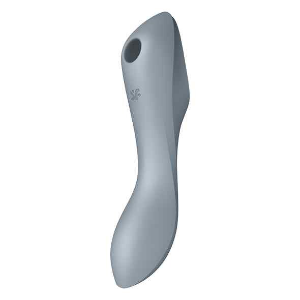 Satisfyer Curvy Trinity 3 Insertable Air Pulse Vibrator Blue Grey
