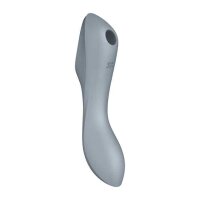 Satisfyer Curvy Trinity 3 Insertable Air Pulse Vibrator Blue Grey