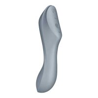 Satisfyer Curvy Trinity 3 Insertable Air Pulse Vibrator Blue Grey