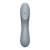Satisfyer Curvy Trinity 3 Insertable Air Pulse Vibrator Blue Grey