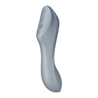 Satisfyer Curvy Trinity 3 Insertable Air Pulse Vibrator Blue Grey