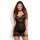 Obsessive Alluria Chemise & Tanga Black S/M - L/XL