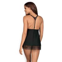 Obsessive - Chiccanta Babydoll & Thong Black S/M - L/XL