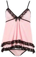 Babydoll rosa S - 2XL
