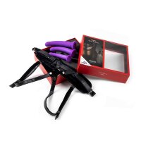Harness with Purple Dildos Sizes S/M/L