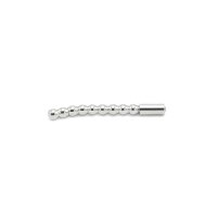 Solid Penis Plug Beaded Curved 8 mm