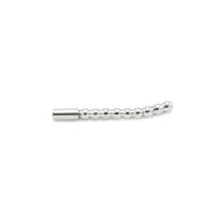 Solid Penis Plug Beaded Curved 8 mm