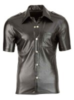 Lederimitat Herren Hemd S - 2XL